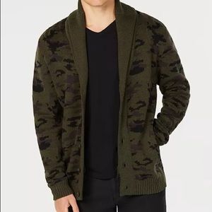 American Rag Men's Camouflage Shawl-Collar Cardigan